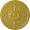 Ekena Millwork Milton Ceiling Medallion (Fits Canopies up to 7 7/8"), Hand-Painted Rich Gold, 40 5/8"OD x 1 3/4"P CM40MIRGS - alternate 1